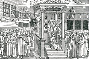 Latimer predikar inför Edward VI av Unbekannter Künstler