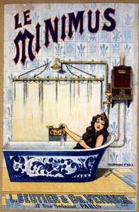 Le minimus badrum, ca 1900 (illustration) av Unbekannter Künstler