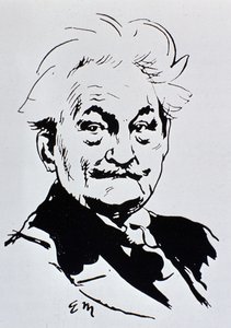 Leoš Janáček (bläck på papper) av Unbekannt