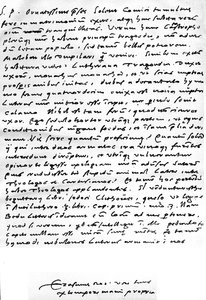 Brev skrivet på latin från Erasmus till Nicolaas Everaerts angående Martin Luthers äktenskap, där det står att "Luther börjar bli mildare... det finns inget så häftigt som en hustru inte kan tämja", skrivet i Basel, 24 december av Unbekannt