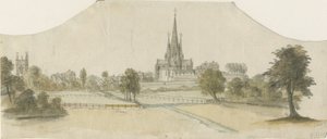 Lichfield Cathedral - East View av Unbekannt