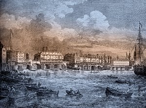 London Bridge, London av Unbekannter Künstler