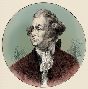 Lord Frederick North - porträtt av Unbekannter Künstler