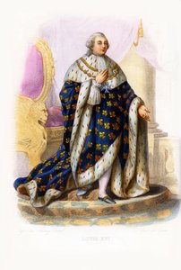 Ludvig XVI, kung av Frankrike (gravyr)