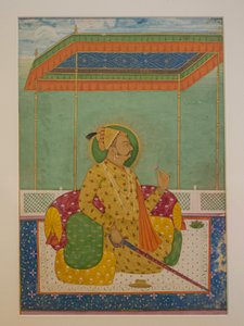 Maharaja Ajit Singh, Målning, Mehrangarh Fort, Jodhpur, Rajasthan, Indien, Asien (foto) av Unbekannter Künstler
