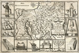 Karta över israeliternas resa sedan de lämnade Egypten av Unbekannter Künstler