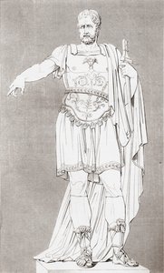 Marcus Furius Camillus (ca 446 – 365 f.Kr.), romersk soldat och statsman, från The Historic Gallery of Portraits and Paintings, publicerad 1808. av Unbekannt