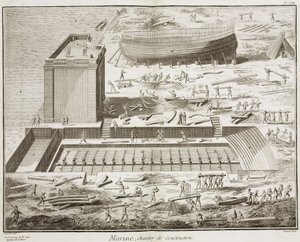Marine, byggarbetsplats i "L