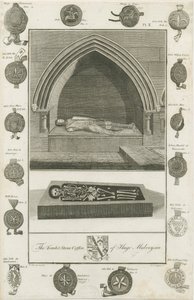 Mavesyn Ridware - Hugo Mavesyns grav: gravyr, 1785 av Unbekannt