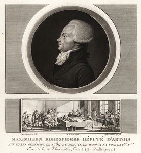 Maximilien Robespierre, vice av Artois, avrättad 1794 av Unbekannt