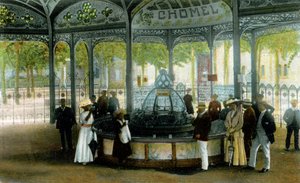Medicin. Chomel vår i Vichy, Frankrike. Vykort, Frankrike, ca 1900. av Unbekannter Künstler