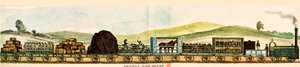 Varu- och boskapsvagnar, Liverpool-Manchester Railway av Unbekannter Künstler
