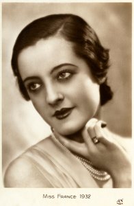 Miss France 1932 (vykort) av Unbekannt