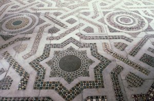 Mosaikgolv i Monreale Cathedral, Sicilien (foto) av Unbekannt