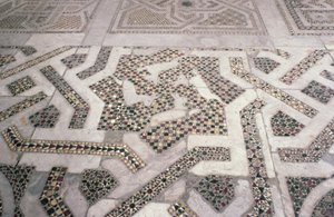 Mosaikgolv i Monreale Cathedral, Sicilien (foto) av Unbekannt