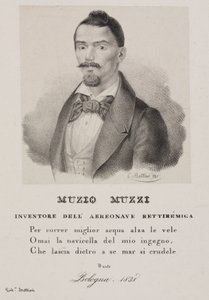Muzio Muzzi, italiensk ballongfarare av Unbekannt