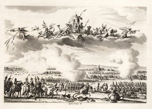 Napoleon Bonaparte, franska republikens förste konsul, befälhavare för den franska armén i slaget vid Marengo av Unbekannt
