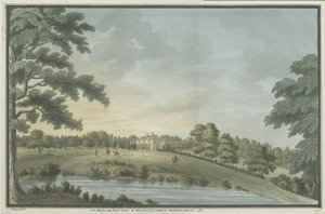 Needwood - Brickley Lodge: akvarellmålning, 1786 av Unbekannt