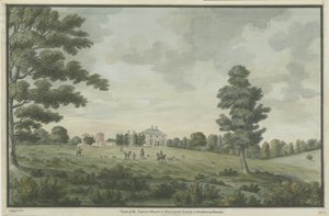 Needwood - Brickley Lodge: akvarellmålning, nd [1786] av Unbekannt