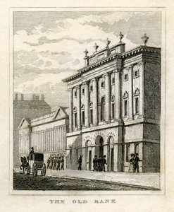 Gamla framsidan av Bank of England före 1835 av Unbekannt