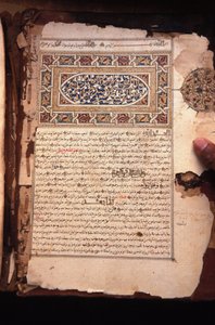 Gamla koranmanuskript, Chinguetti, Mauritanie av Unbekannt