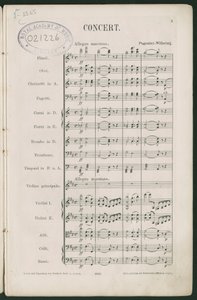 Paganini violinkonsert nr 1, op 6 av Unbekannter Künstler