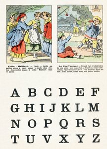 Sida 1 - Barnspel: colin maillard, draken - Alfabetet - Barnunderhållning - Epinala bilder, populära serier, runt 1890 av Unbekannt