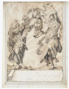 Sida från albumet Amicorum av Philipp Hainhofer, 1596-1633 av Unbekannt
