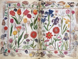 Sidor från albumet Amicorum av Philipp Hainhofer, 1596-1633 av Unbekannt