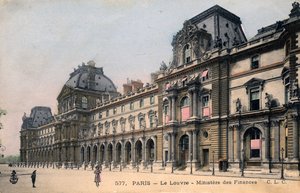 Paris, Frankrike: Le Louvre, Ministere des Finances av Unbekannter Künstler