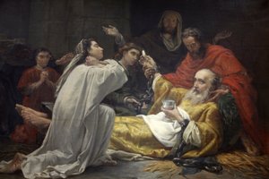 Paris, Frankrike Målning i Saint-Francois-Xavier-kyrkan: Saint-Francois-Xaviers död, Paris, Frankrike av Unbekannt