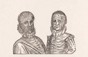 Vater von vierzig Jahren und Sohn von zwanzig Jahren, am ganzen Körper behaart von Unbekannt