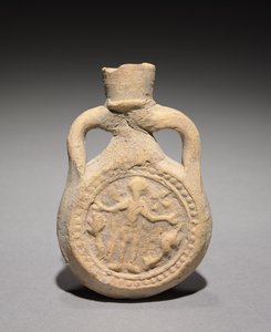 Pilgrimsflaska med Saint Menas, 500-700 av Unbekannt