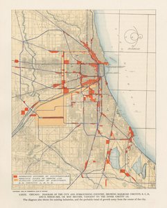 Plåt LXXIII från Plan of Chicago av Unbekannt