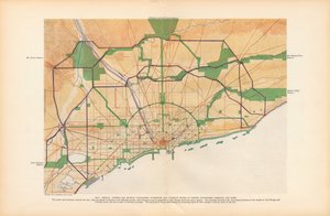 Tallrik XLIV från Plan of Chicago av Unbekannt