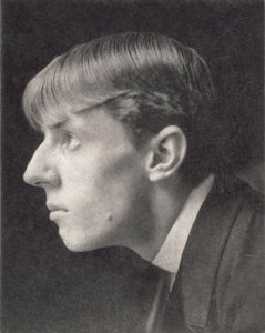 Porträtt av Aubrey Beardsley (1872-98) av Frederick Evans (1853-1943) (sepiafoto) av Unbekannt