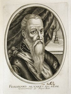 Porträtt av hertigen av ALba (1507-1582) (gravyr) av Unbekannter Künstler