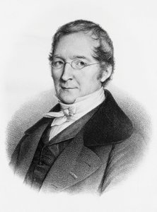 Porträtt av Joseph-Louis Gay-Lussac (1778-1850), fransk kemist och fysiker, gravyr av William M. Timlin