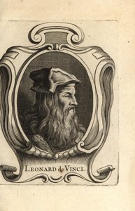 Porträtt av Leonardo da Vinci, italiensk renässanskonstnär. av Unbekannter Künstler