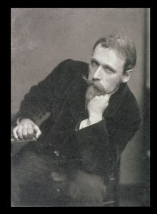 Porträttfotografi av Walter Crane (1845-1915) av Frederick Hollyer (1837-1933) 1886 (s/v foto) av Unbekannt