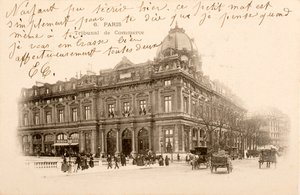 Vykort/Commercial Court/Paris/Seine/Ile de France/Frankrike av William M. Timlin
