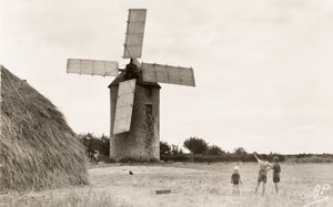 Vykort / Moulin de Kervoyal / Finistere / Bretagne / Frankrike av William M. Timlin