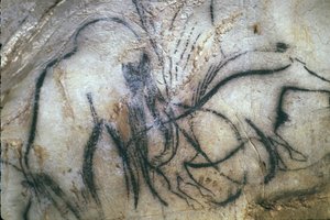 Pech Merles förhistoriska grotta/Mammuternas kapell/25 000 år/Cabrerets/Lot/Midi Pyrenéerna/Frankrike av Unbekannt