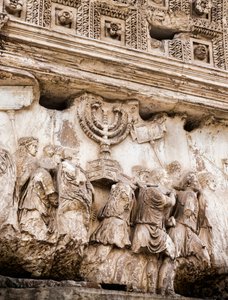 Processionspanel på Titusbågen, Forum Romanum, Rom, Italien (s/v foto) av Unbekannt