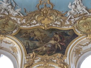 Psyket är defekt i Venus närvaro. Målning av Charles Joseph Natoire (1700-1777) av Unbekannt