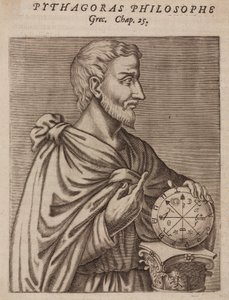 Pythagoras, grekisk filosof och matematiker, 600-talet f.Kr av Unbekannt