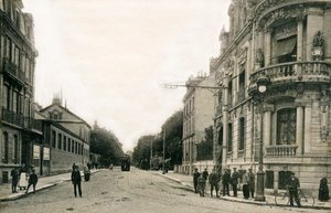 Reims: Lundy Boulevard, Ceres Esplanade i början av 1900-talet (vykort) av Benjamin Baud
