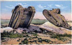 Renault-tankar, ca 1910 (vykort) av Unbekannter Künstler