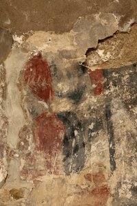 Ribelles. Kyrkan. Interiör. Apsiden. Väggmålningarna. Detalj. romansk. av Unbekannt