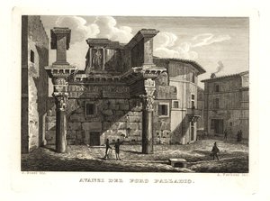 Ruinerna av Forum Palladium, Avanzi del Foro Palladio, Rom av Unbekannt